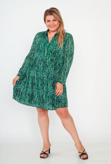 Wholesaler Lilie Plus - Plus Size Printed Mini Dress
