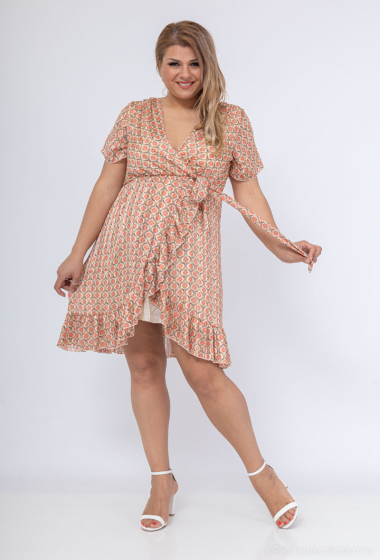 Wholesaler Lilie Plus - short plus size printed dresses