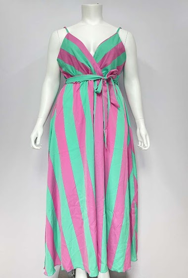 Wholesaler Lilie Plus - Plus Size Print Maxi Dress