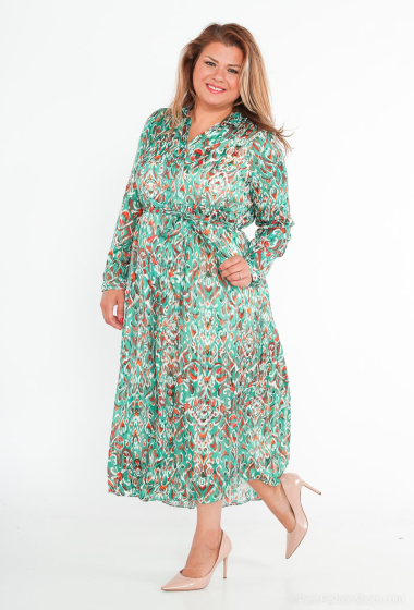 Wholesaler Lilie Plus - Plus Size Printed Maxi Dress
