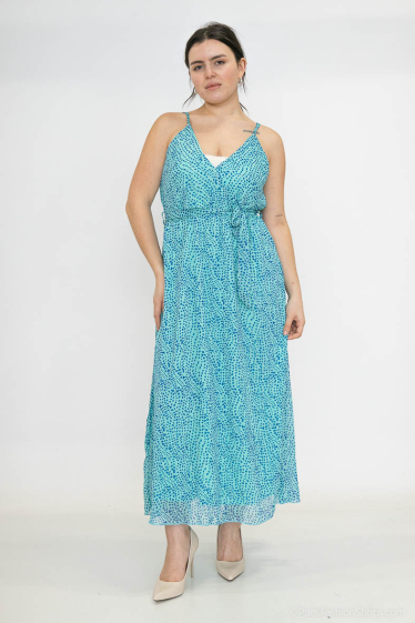 Wholesaler Lilie Plus - Plus size printed long dresses