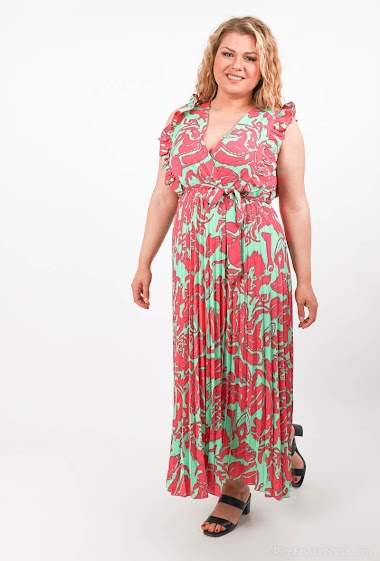 Mayorista Lilie Plus - Printed dress big size