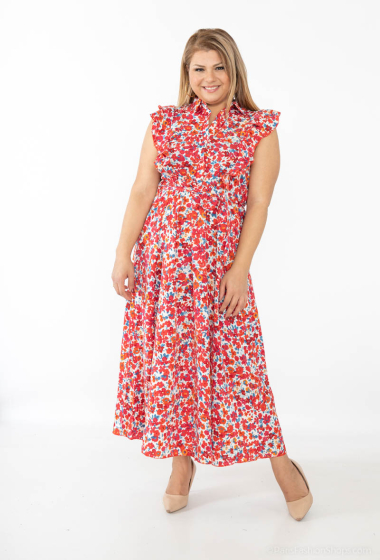 Wholesaler Lilie Plus - Plus size printed long dresses