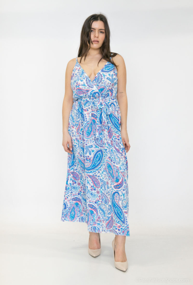 Wholesaler Lilie Plus - plus size paisley pattern long dress