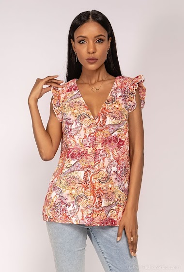 Wholesaler Lilie Rose - Blouse with flower print