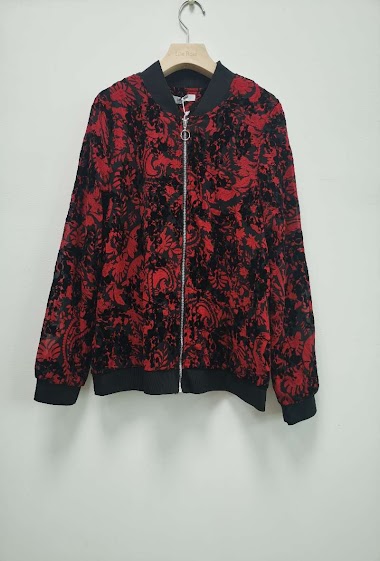 Großhändler Lilie Rose - Bomber jacket with flower print