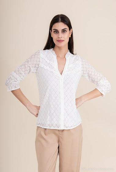 Wholesaler Lilie Rose - Embroidered shirt