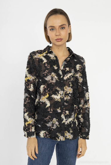 Wholesaler Lilie Rose - shirt with floral print