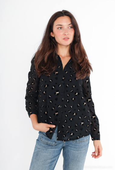 Wholesaler Lilie Rose - Leopard print shirt