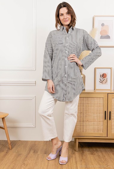 Wholesaler Lilie Rose - Striped shirt