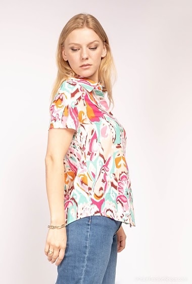 Wholesaler Lilie Rose - Flower printed blouse