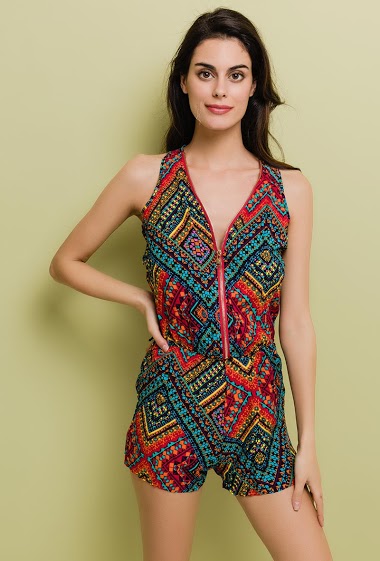 Patterned playsuit