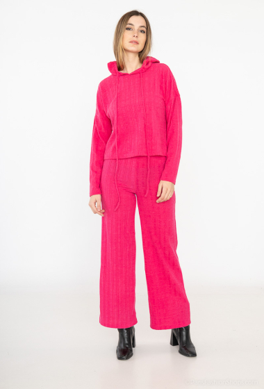 Wholesaler Lilie Rose - Hooded top and wide leg pants sets