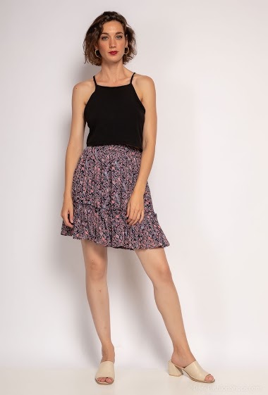 Wholesaler Lilie Rose - Skirt with flower print