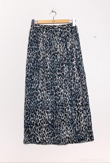 Wholesaler Lilie Rose - Leopard printed pleated skirt