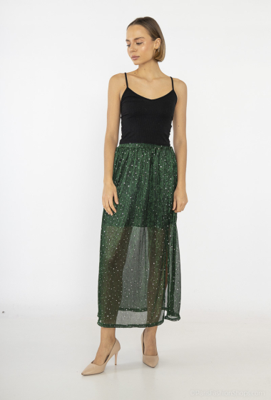 Wholesaler Lilie Rose - long skirt sprinkled with sparkling sequins
