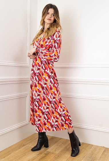 Wholesaler Lilie Rose - Abstract print dress