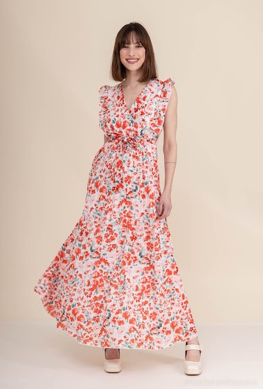 Wholesaler Lilie Rose - Dress with flower print