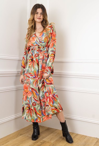 Wholesaler Lilie Rose - Floral print dress