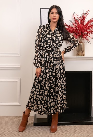 Großhändler Lilie Rose - Leopard print dress