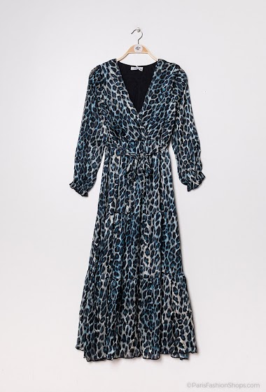 Wholesaler Lilie Rose - Leopard printed wrap dress
