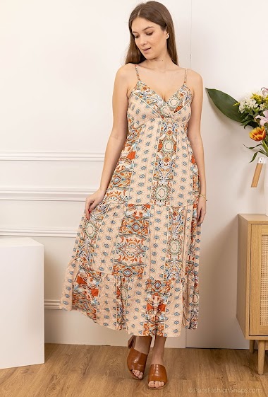 Wholesaler Lilie Rose - Printed wrap dress