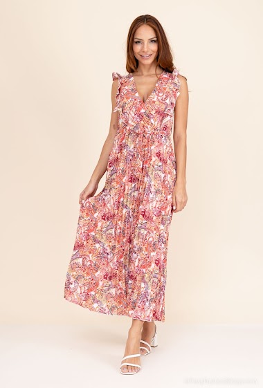 Wholesaler Lilie Rose - Printed wrap dress