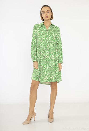 Wholesaler Lilie Rose - shirt dress stands out for its print