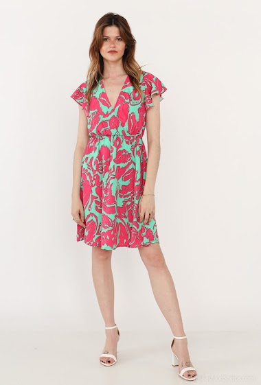 Wholesalers Lilie Rose - Short print dress