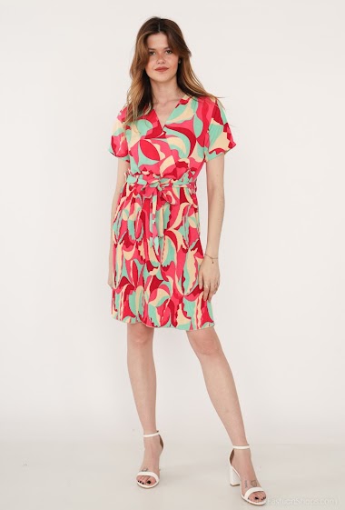 Wholesalers Lilie Rose - Short print dress