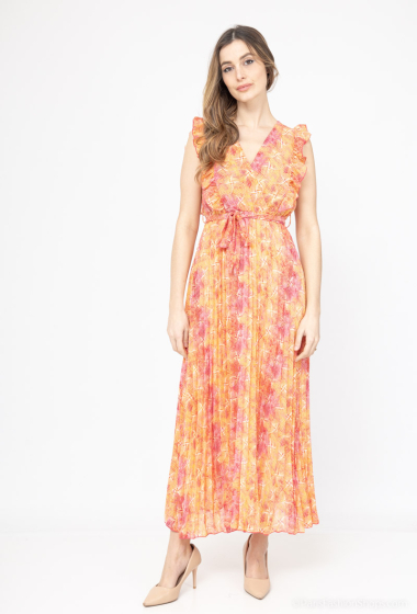 Wholesaler Lilie Rose - Abstract print maxi dress