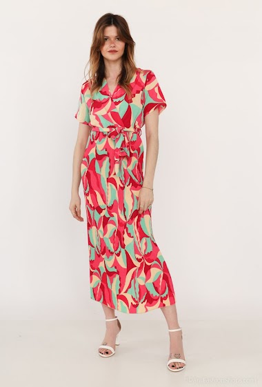 Wholesalers Lilie Rose - Long print dress