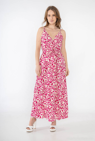 Grossiste Lilie Rose - robe d'été sans manches en coton avec un imprimé audacieux