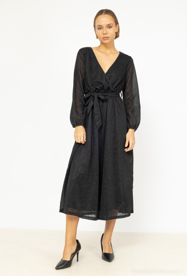 Wholesaler Lilie Rose - Long dress with lurex