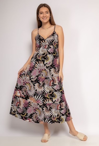 Wholesaler Lilie Rose - Printed midi dress