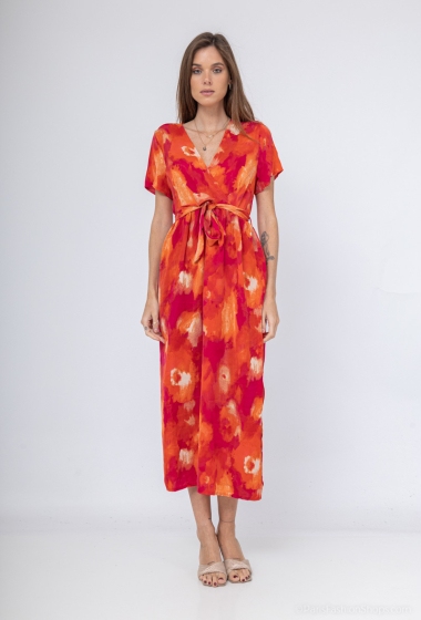 Grossiste Lilie Rose - robes longues avec motif abstrait