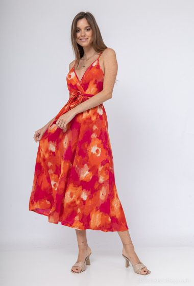 Grossiste Lilie Rose - robes longues avec motif abstrait