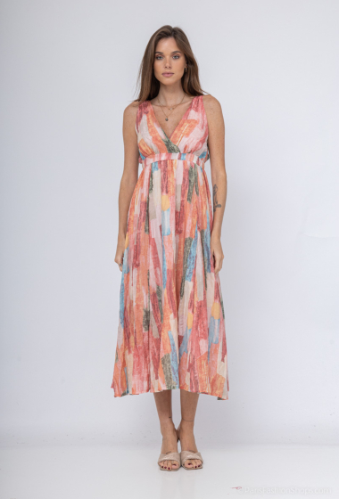 Grossiste Lilie Rose - robes longues avec un motif abstrait