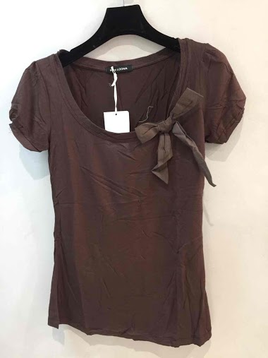 Wholesaler Lilie Rose - t shirt with a bow
