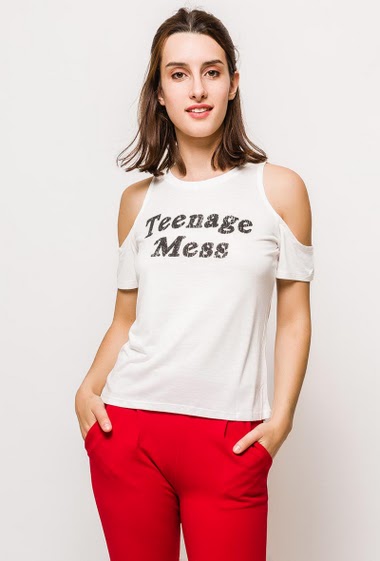 Grossiste Lilie Rose - T-shirt TEENAGE MESS