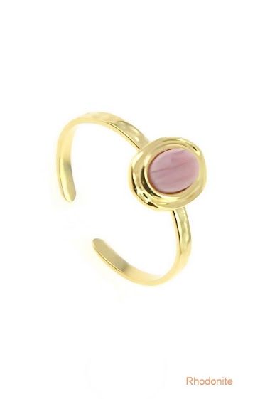 Großhändler LILY CONTI - Ring-Adjustable-Stainless Steel-stone