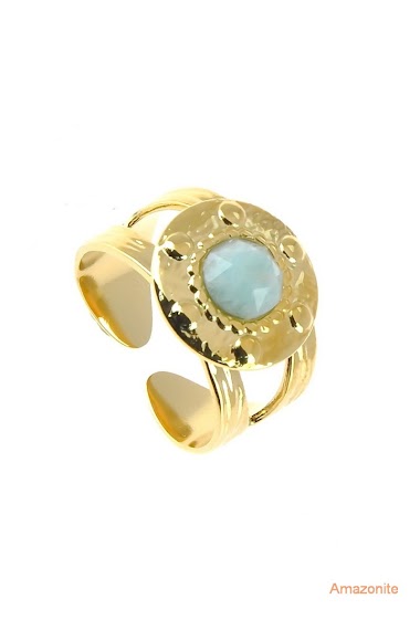 Wholesaler LILY CONTI - Ring-Adjustable-Stainless Steel-stone
