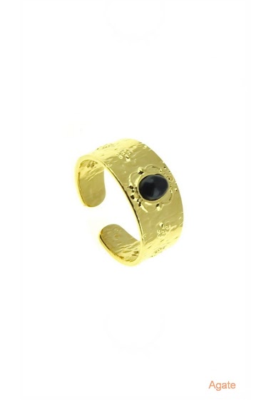 Wholesaler LILY CONTI - Ring-Adjustable-Stainless Steel-stone