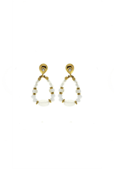 Wholesaler LILY CONTI - Earrings-Stainless Steel-stones