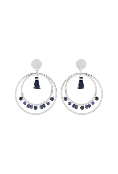 Wholesaler LILY CONTI - Earrings  Stainless Steel-Stones
