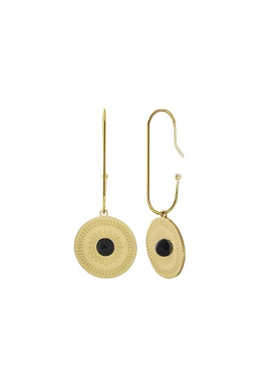 Wholesaler LILY CONTI - Earrings -Stainless Steel-stones