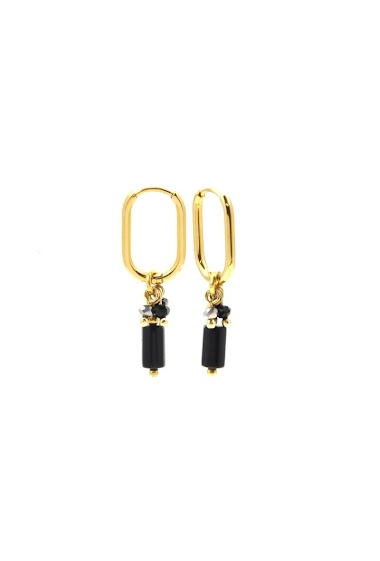 Wholesaler LILY CONTI - Hoop earrings-stainless steel-stones