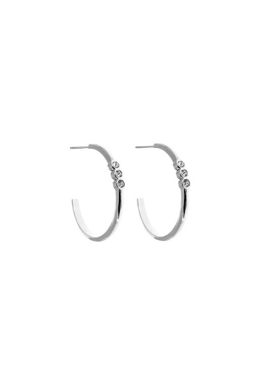 Wholesaler LILY CONTI - Hoop Earrings Stainless Steel