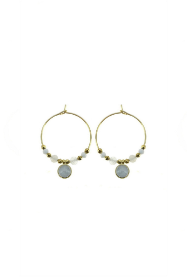 Wholesaler LILY CONTI - Creole-stone earrings