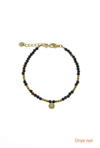 Mayorista LILY CONTI - Pulsera-Acero inoxidable-piedras